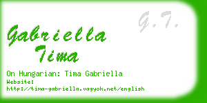 gabriella tima business card